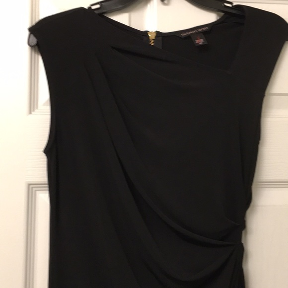 NWOT VICTORIA SECRET Rouched Black Dress - Picture 4 of 7